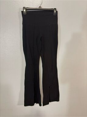 TNA Butter Black High-Waist Flare Leggings
